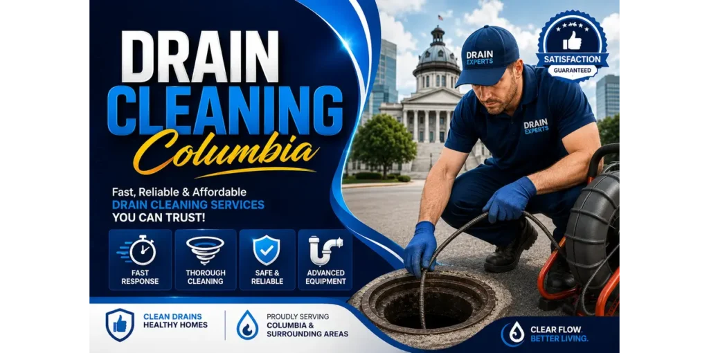 Expert drain cleaning in Columbia | Fast Relief for Clogged Drains